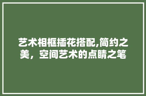 艺术相框插花搭配,简约之美，空间艺术的点睛之笔