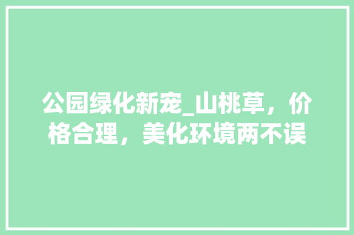 公园绿化新宠_山桃草，价格合理，美化环境两不误